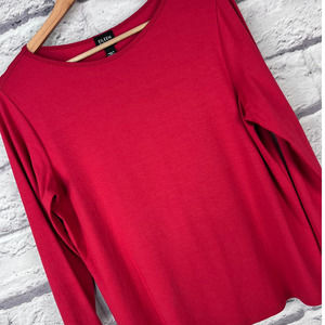 EILEEN FISHER Women's S Coral 3/4 Sleeve Ponte Knit Stretch Career Modest Top